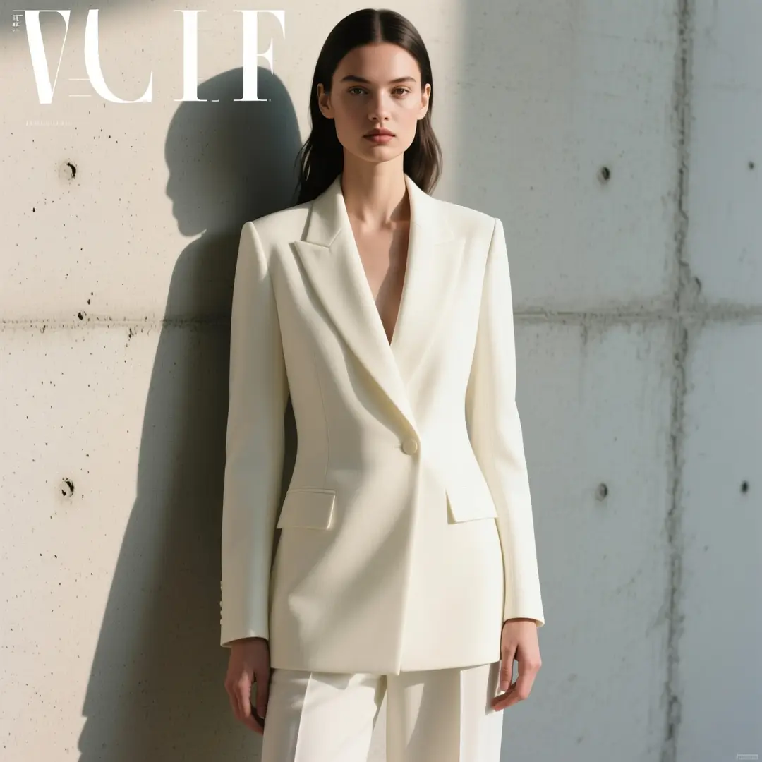 An editorial portrait concept with clean styling, balanced color, and a detailed but controlled frame.